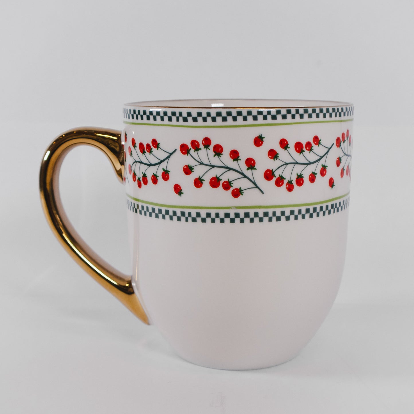 Tomato Check Oversized Mug
