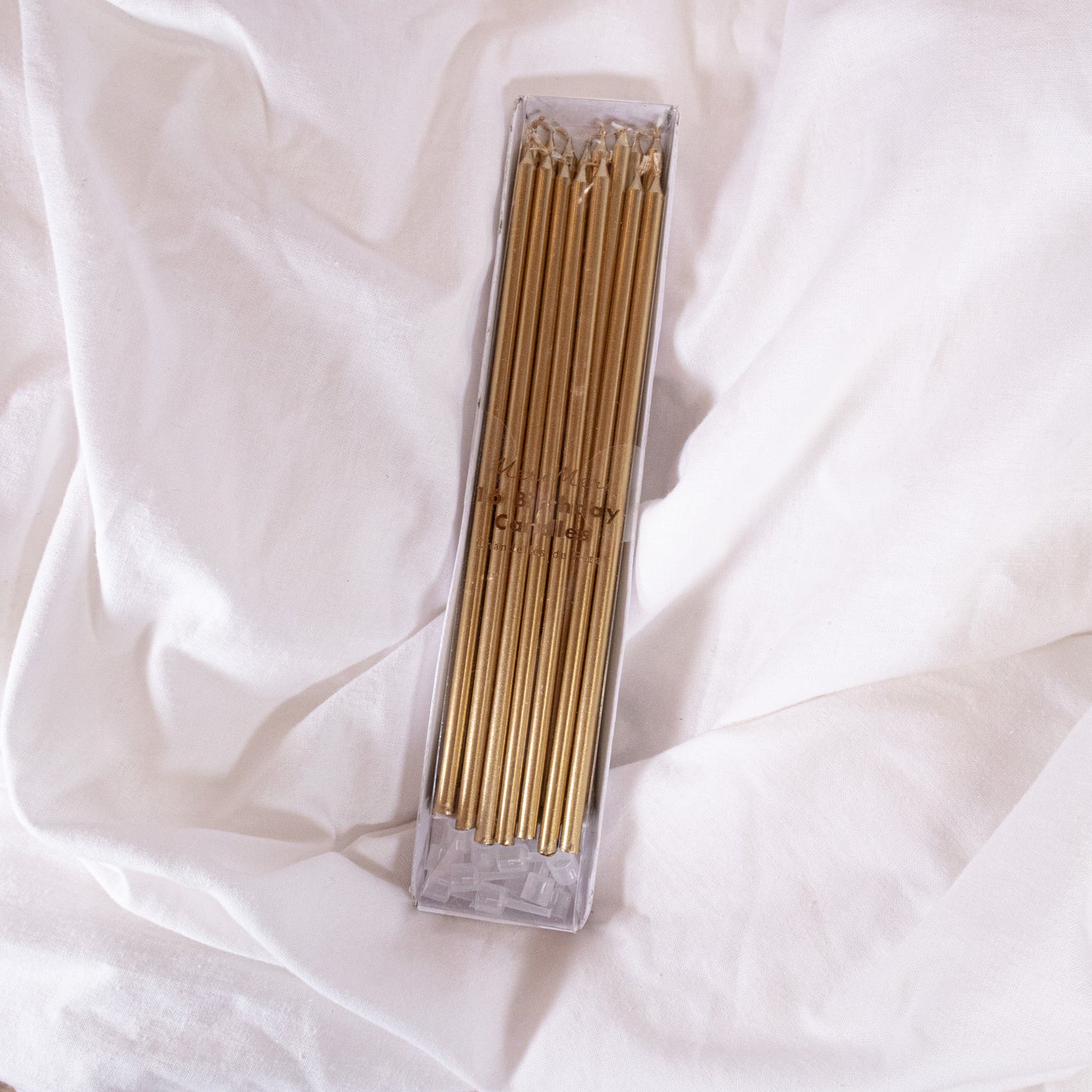 Tall Gold Cake Candles By Meri Meri