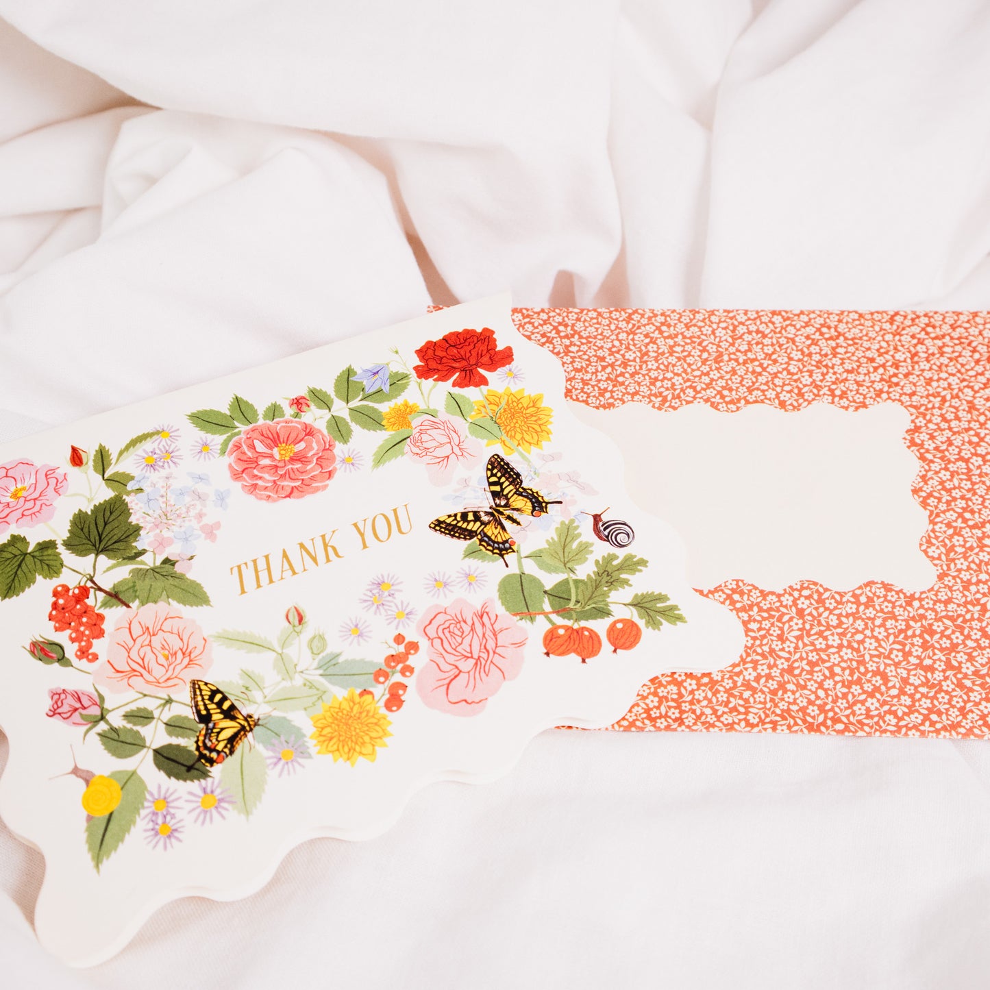 Garden Floral Thank You Card Box