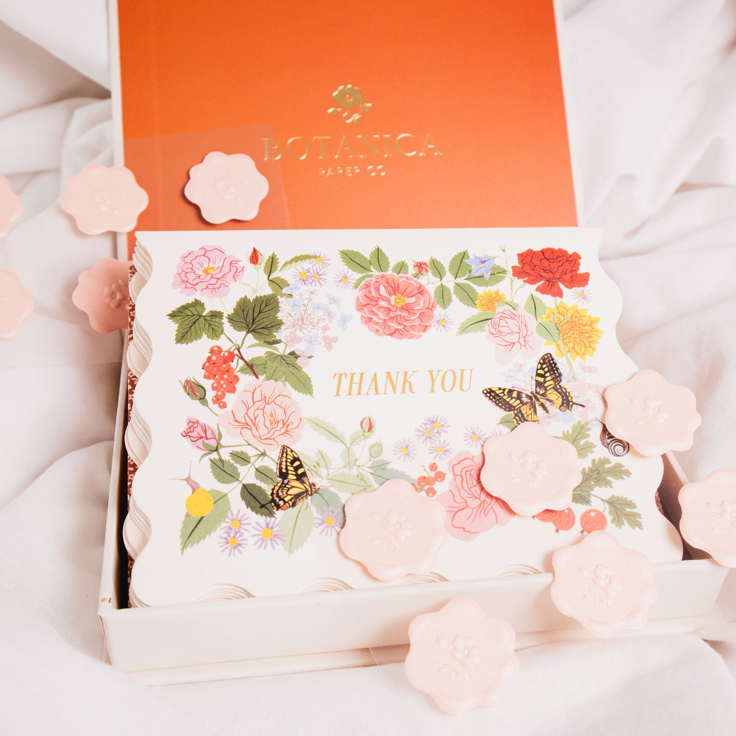 Garden Floral Thank You Card Box
