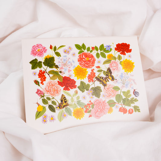 Garden Floral Thank You Card Box