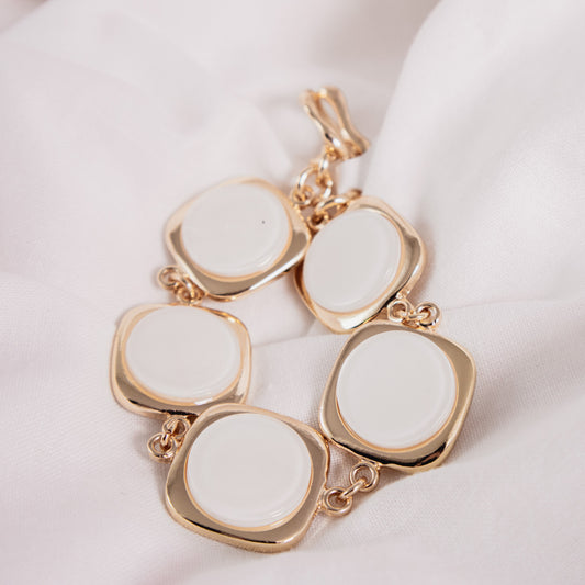 Pearl Inlay Chain Bracelet
