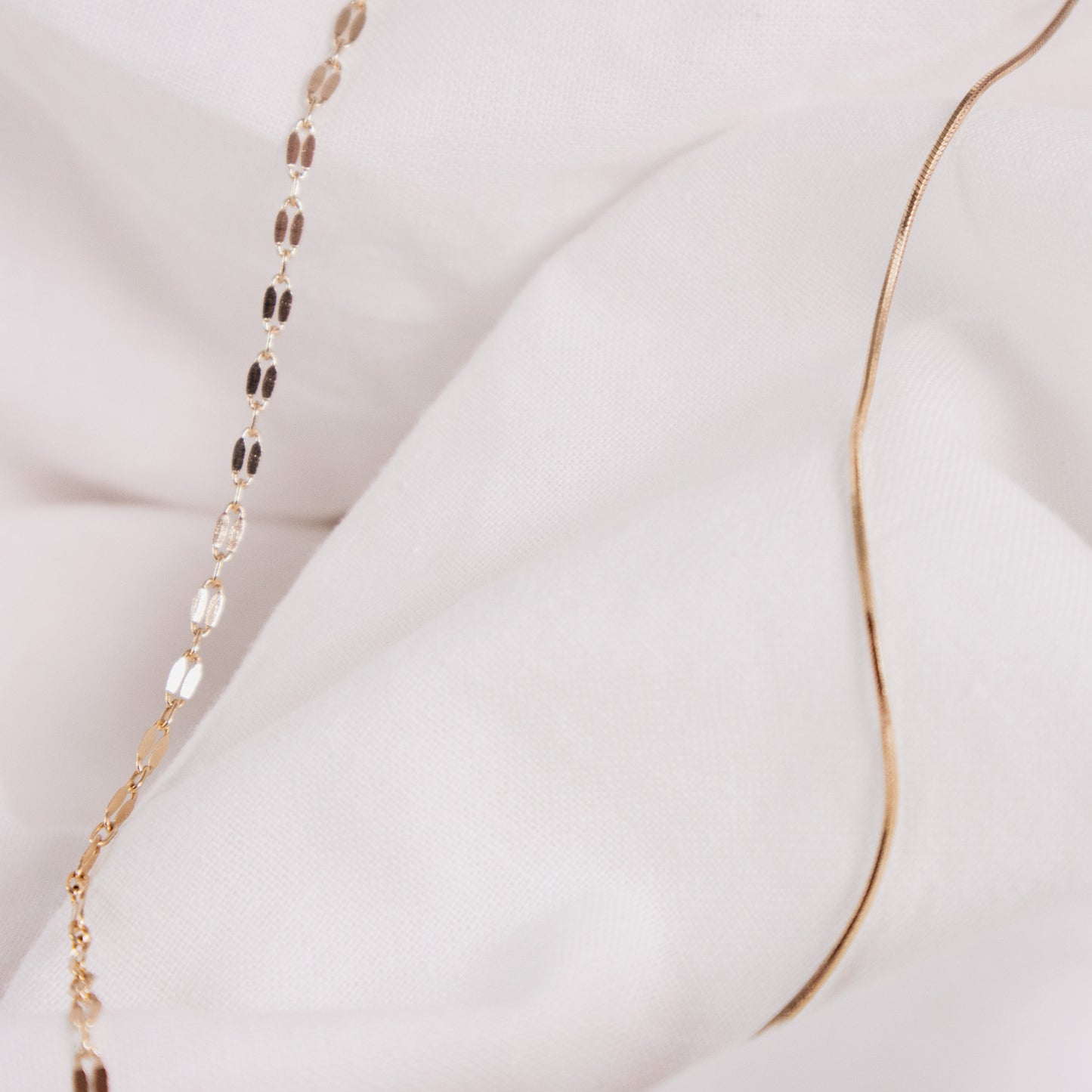 Mixed Chain Pearl Drop Necklace