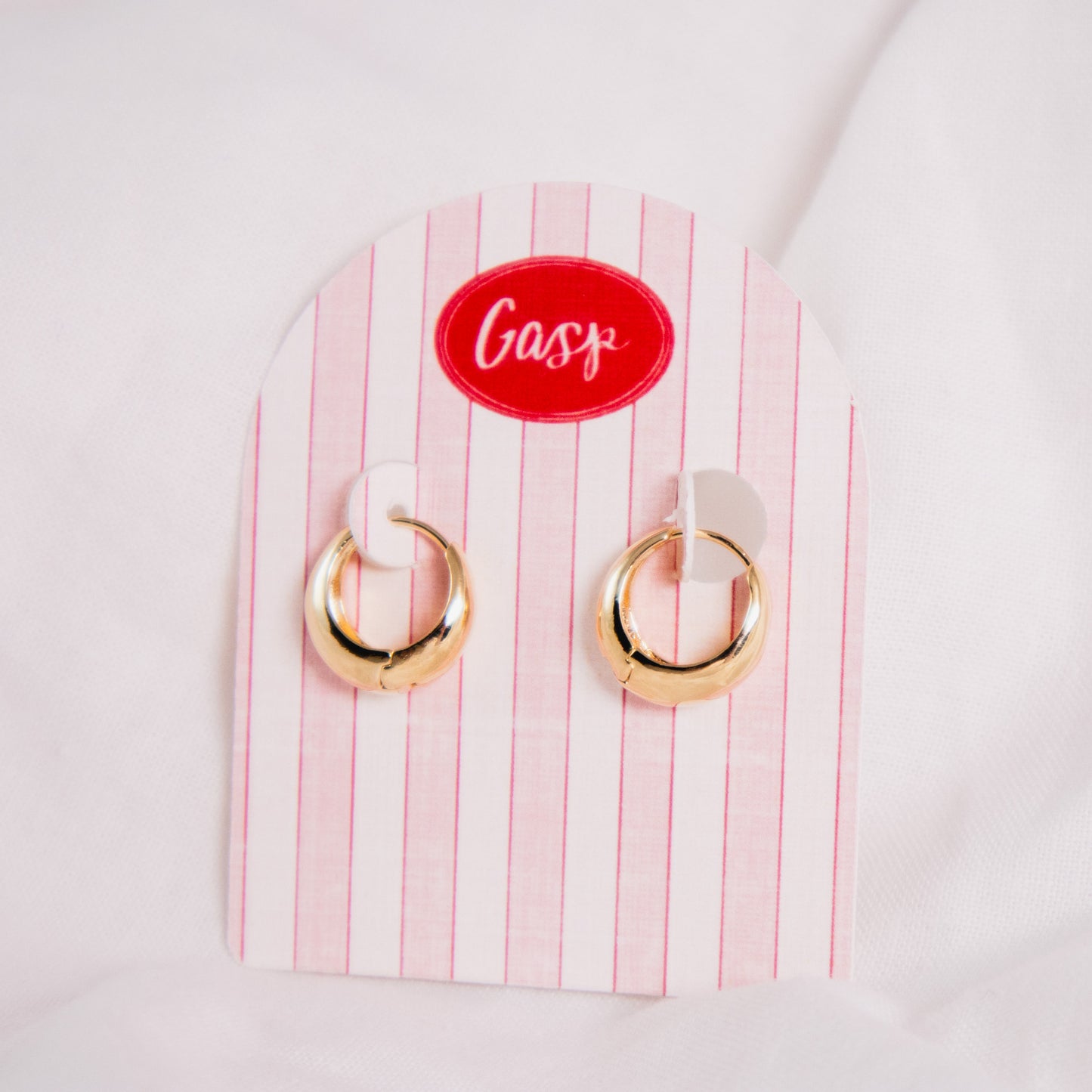 Mini Dome Huggie Hoop Earrings