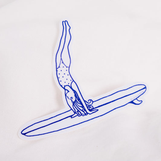 Surf Girl Vinyl Sticker