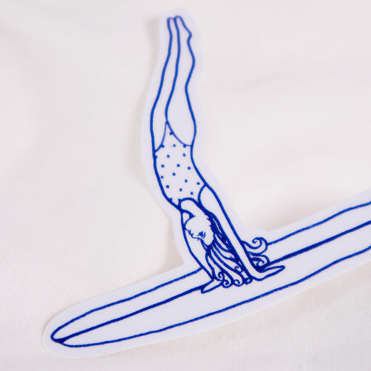 Surf Girl Vinyl Sticker