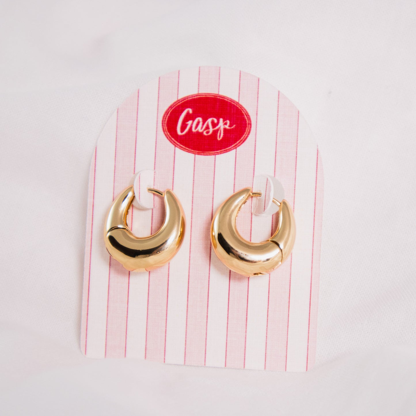 Chunky Dome Hoop Earrings
