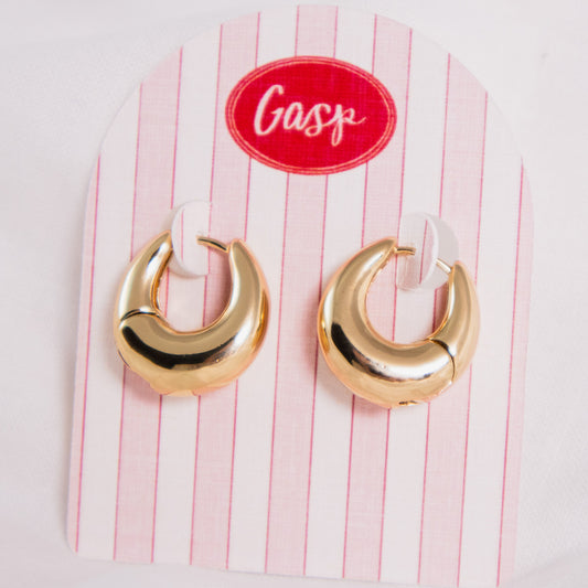 Chunky Dome Hoop Earrings