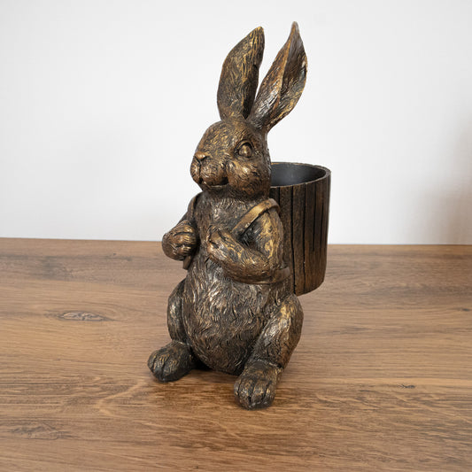 Antique Basket Bunny
