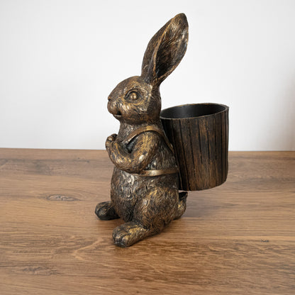 Antique Basket Bunny