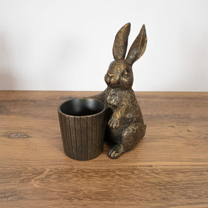 Antique Basket Bunny