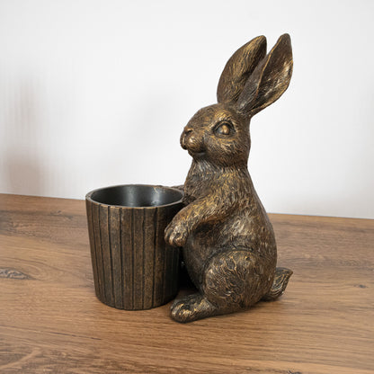 Antique Basket Bunny