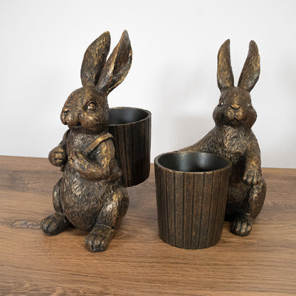 Antique Basket Bunny