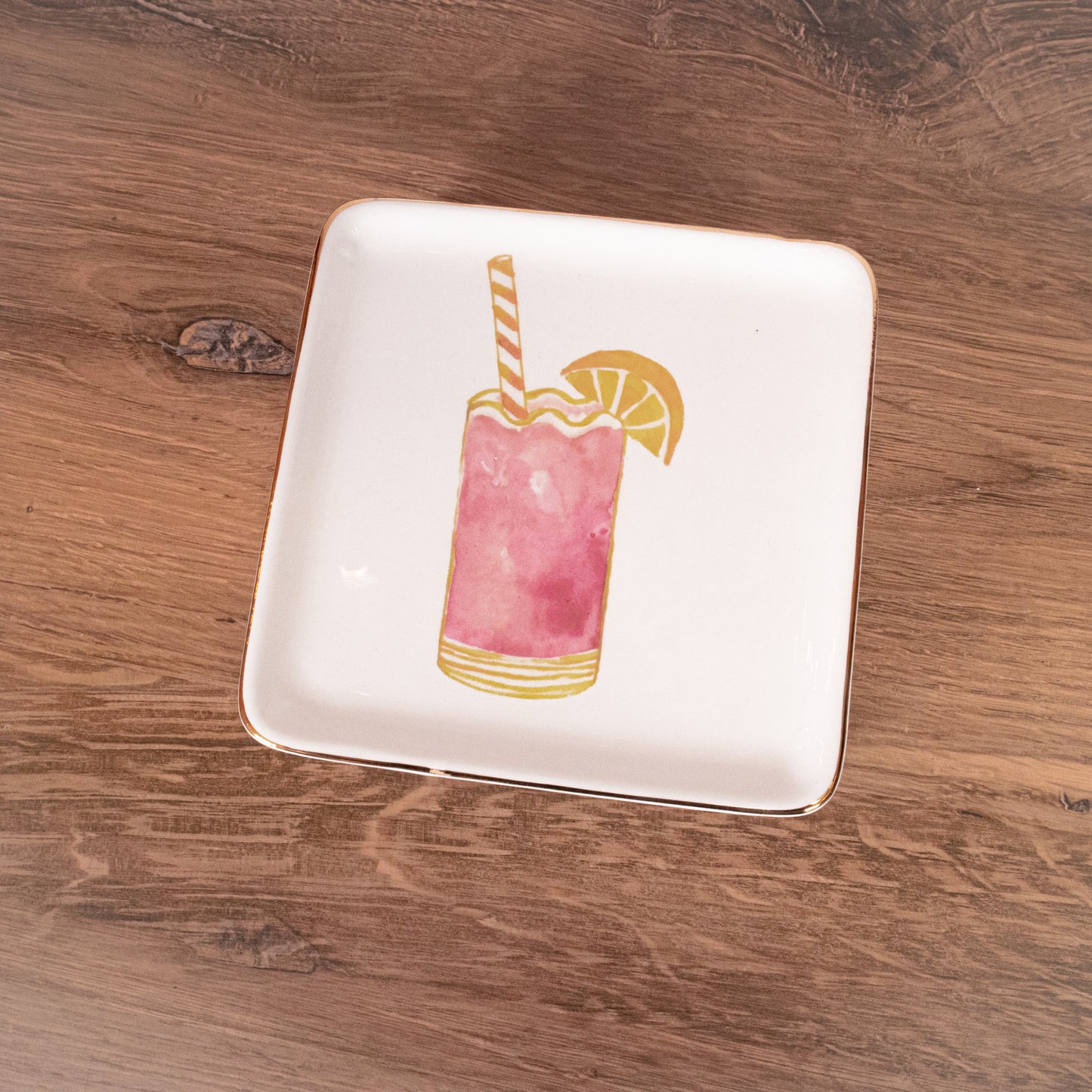 Pink Cocktail Dish