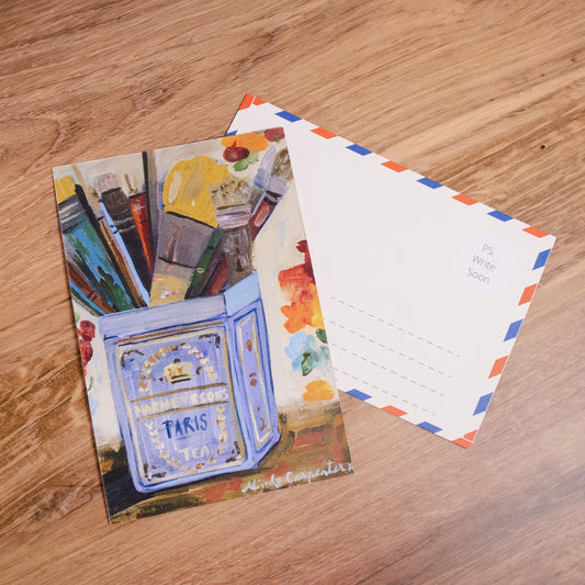 Paintbrushes Postcard