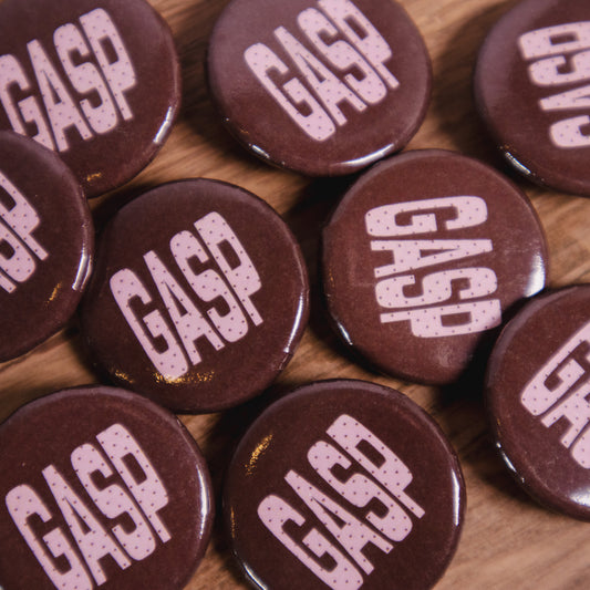 Gasp Birthday Button