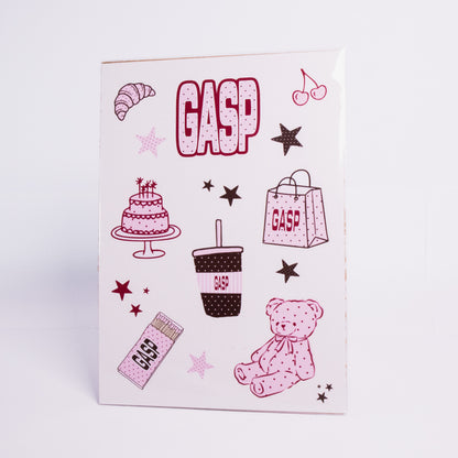 Gasp Birthday Sticker Sheet