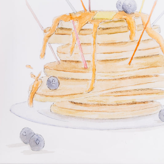 Birthday Pancakes Wall Art Print