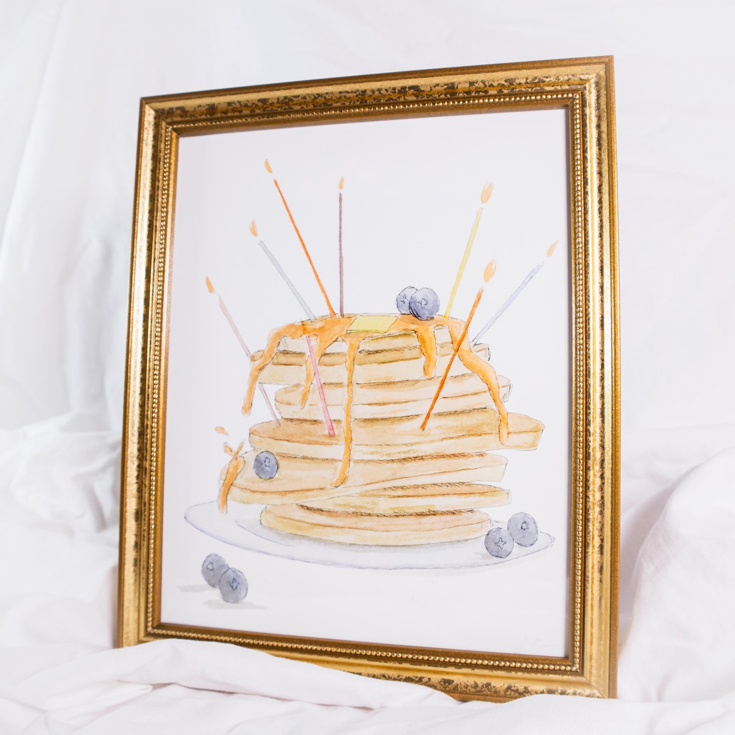Birthday Pancakes Wall Art Print