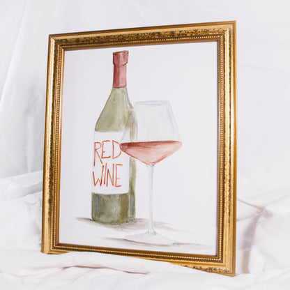 Red Wine Wall Art Print