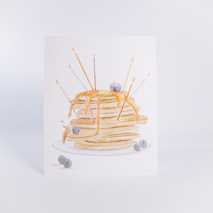Birthday Pancakes Wall Art Print