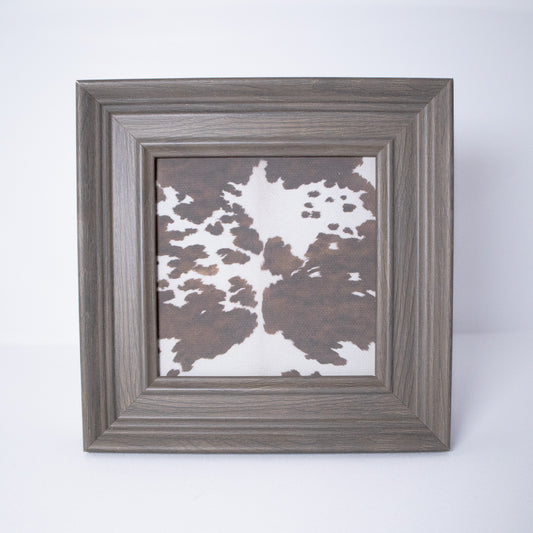 Cow Hide Framed Wall Art
