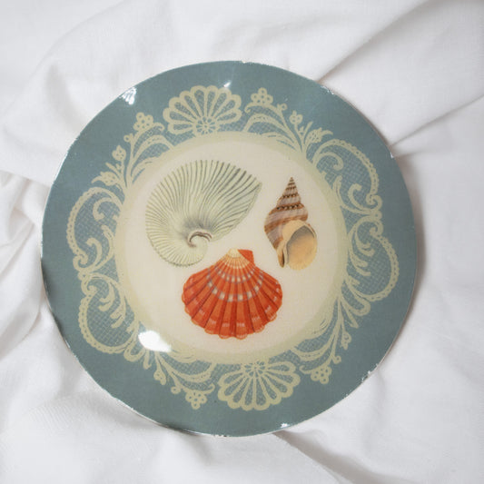 Seashells Enamel Tray