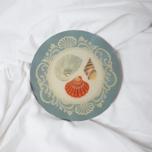 Seashells Enamel Tray