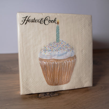 Birthday Cupcake Napkins