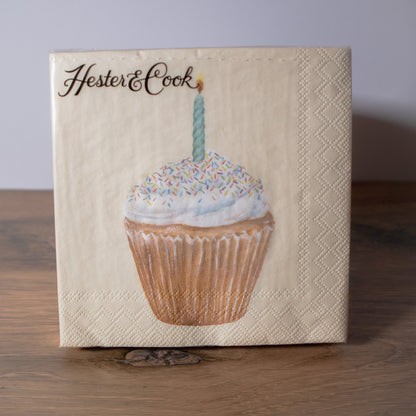 Birthday Cupcake Napkins