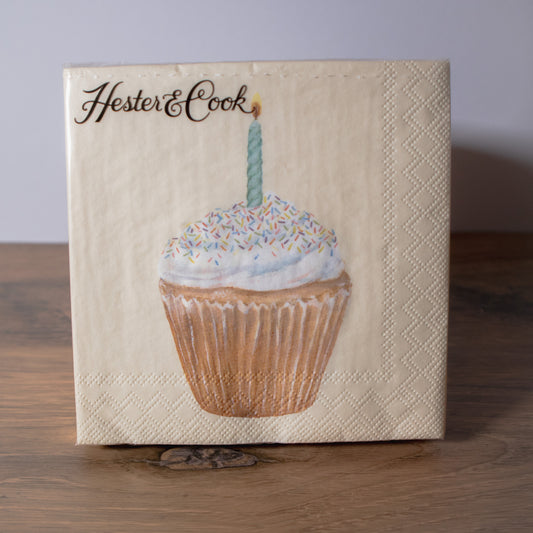 Birthday Cupcake Napkins