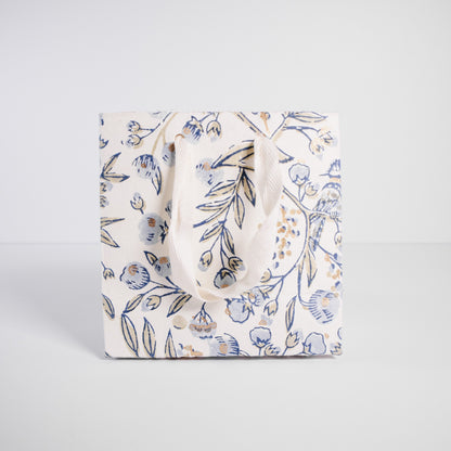 Small Blue Floral Gift Bag