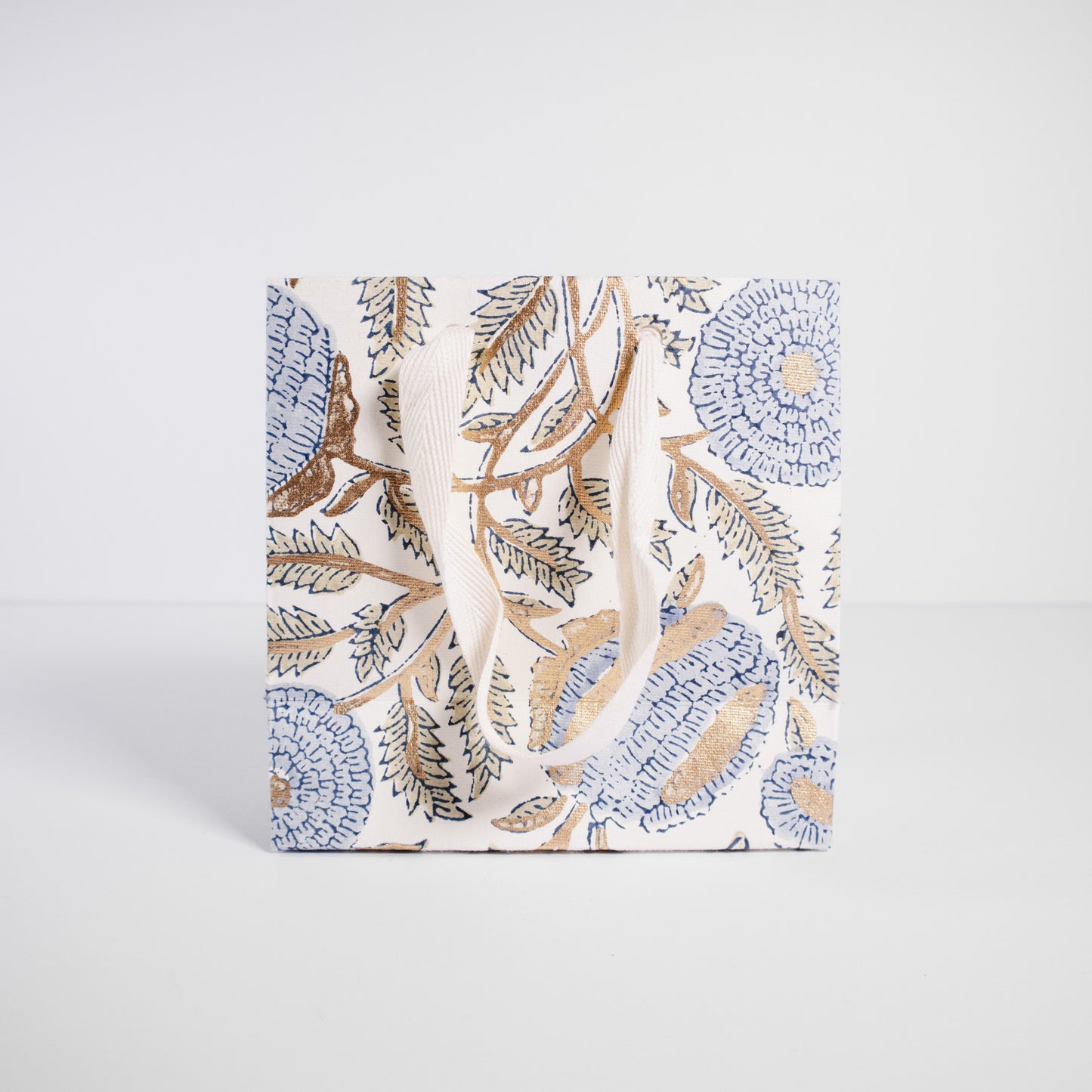 Small Blue Floral Gift Bag