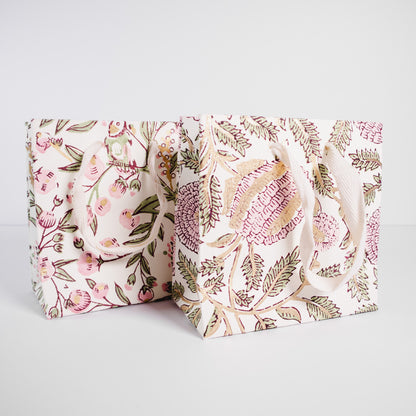 Small Blush Floral Gift Bag