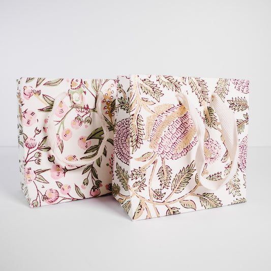 Small Blush Floral Gift Bag