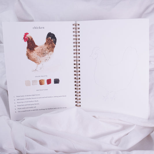 Animals Watercolor Workbook
