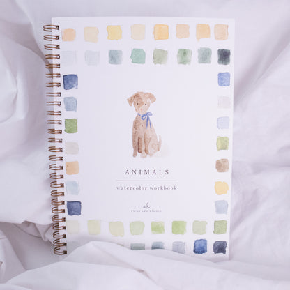 Animals Watercolor Workbook