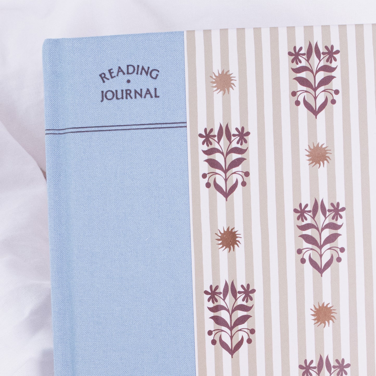 Striped Floral Reading Journal