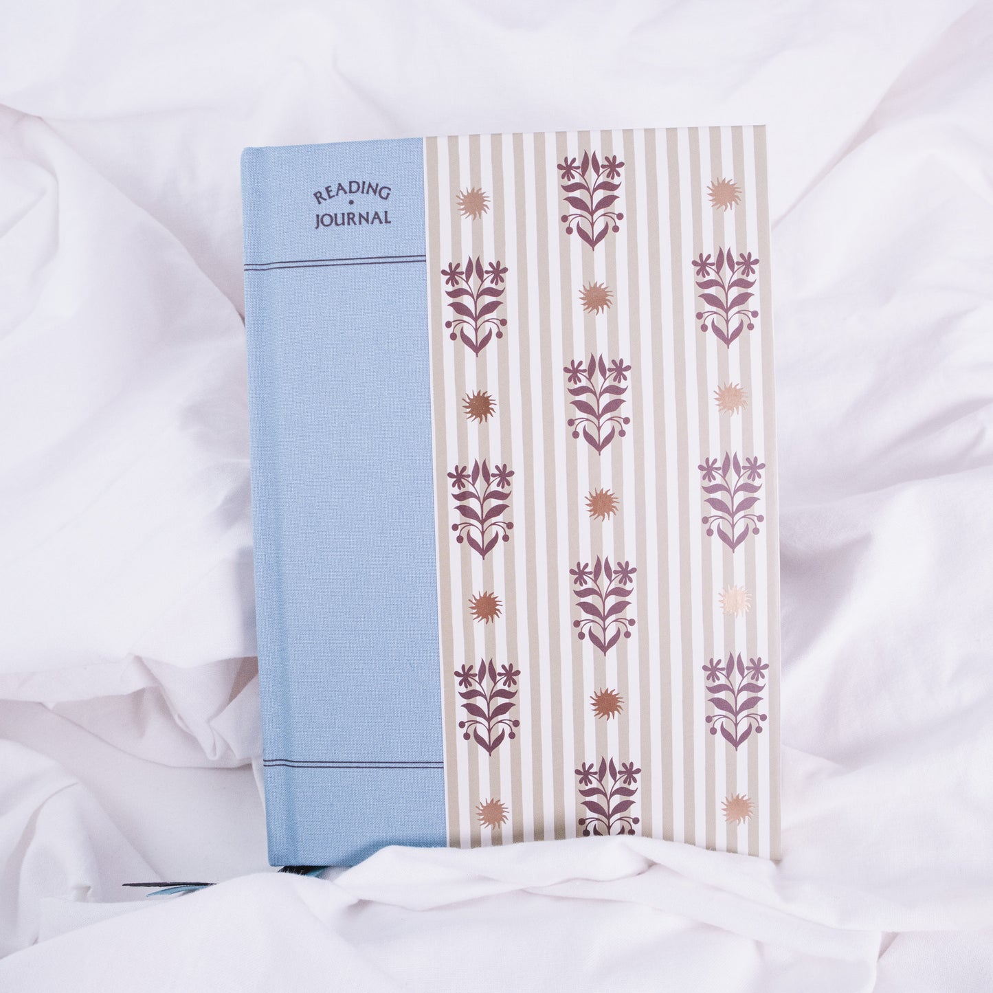 Striped Floral Reading Journal