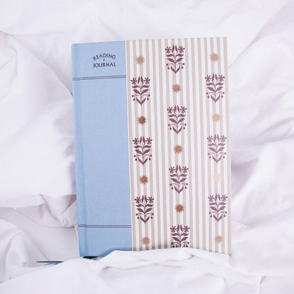 Striped Floral Reading Journal
