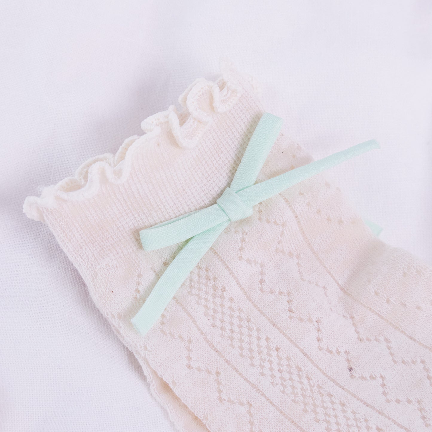 Pointelle Bow Socks