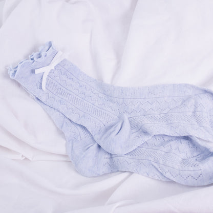 Pointelle Bow Socks