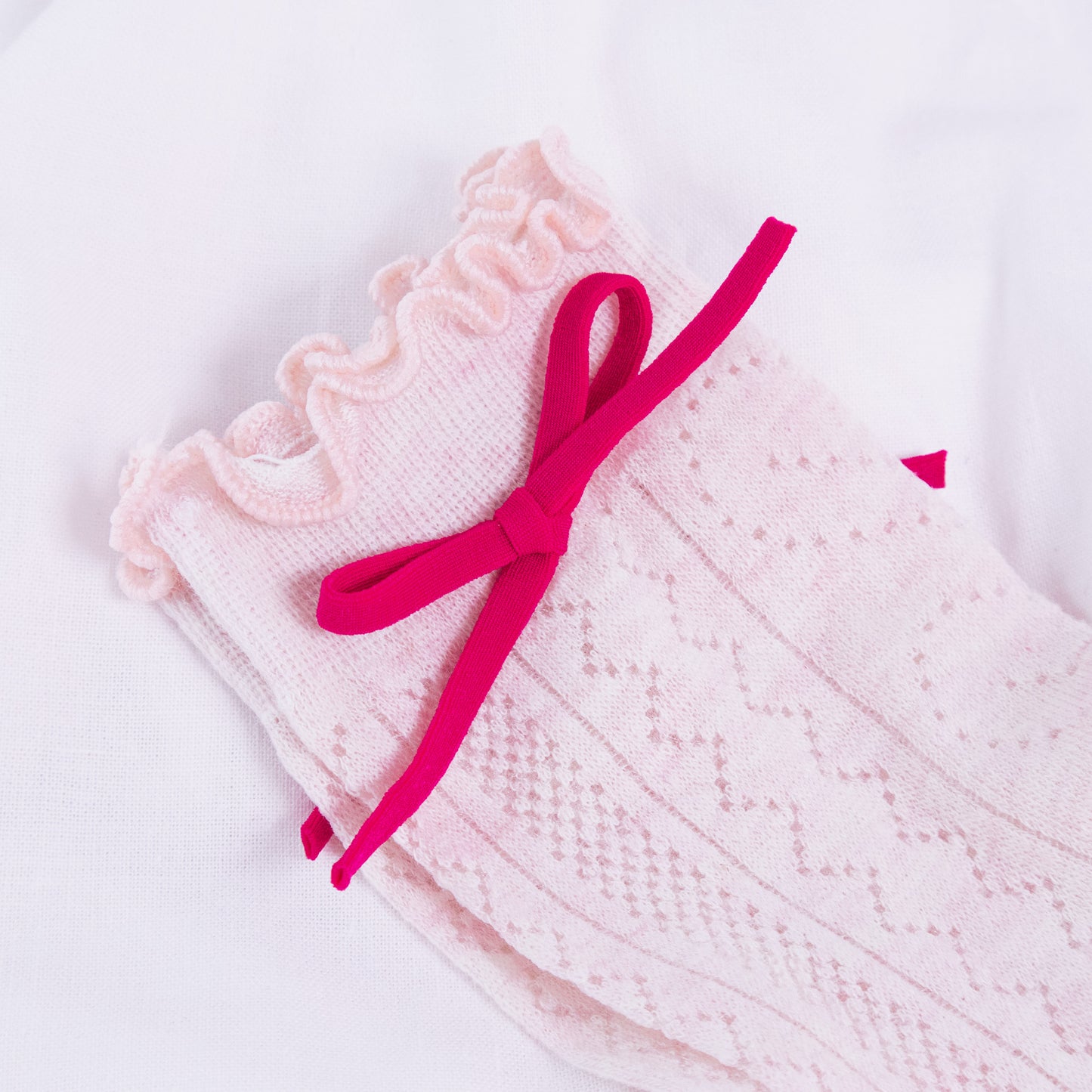 Pointelle Bow Socks