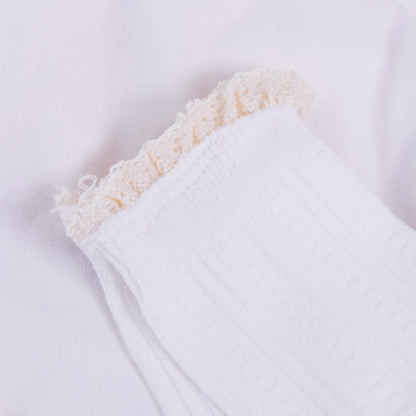 Ruffle Lace Knit Socks