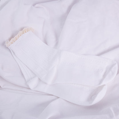 Ruffle Lace Knit Socks