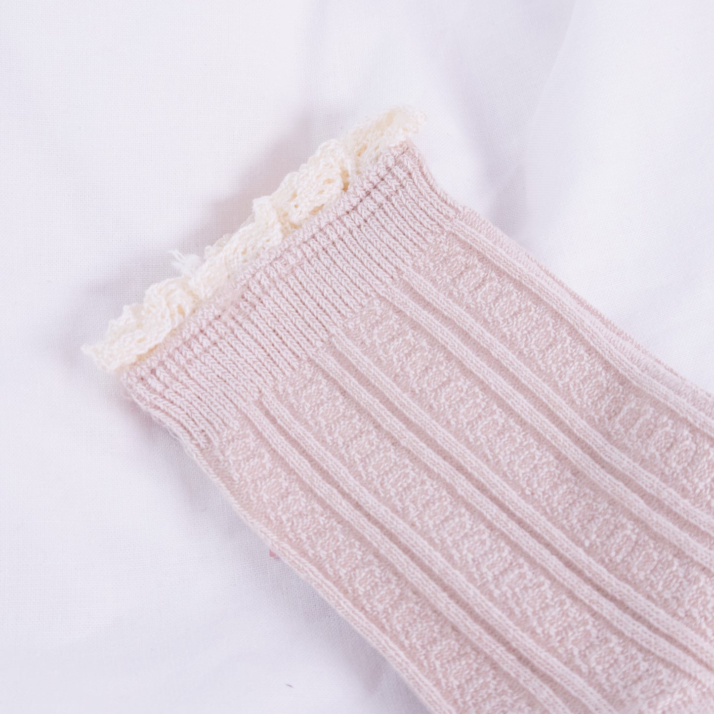 Ruffle Lace Knit Socks