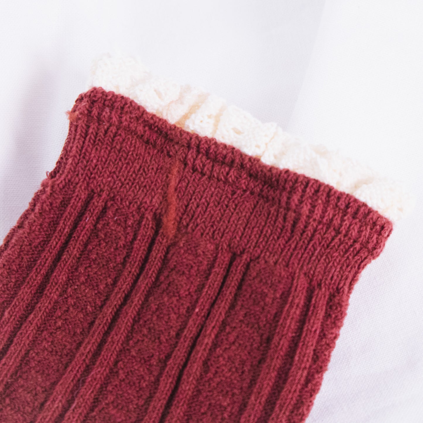 Ruffle Lace Knit Socks