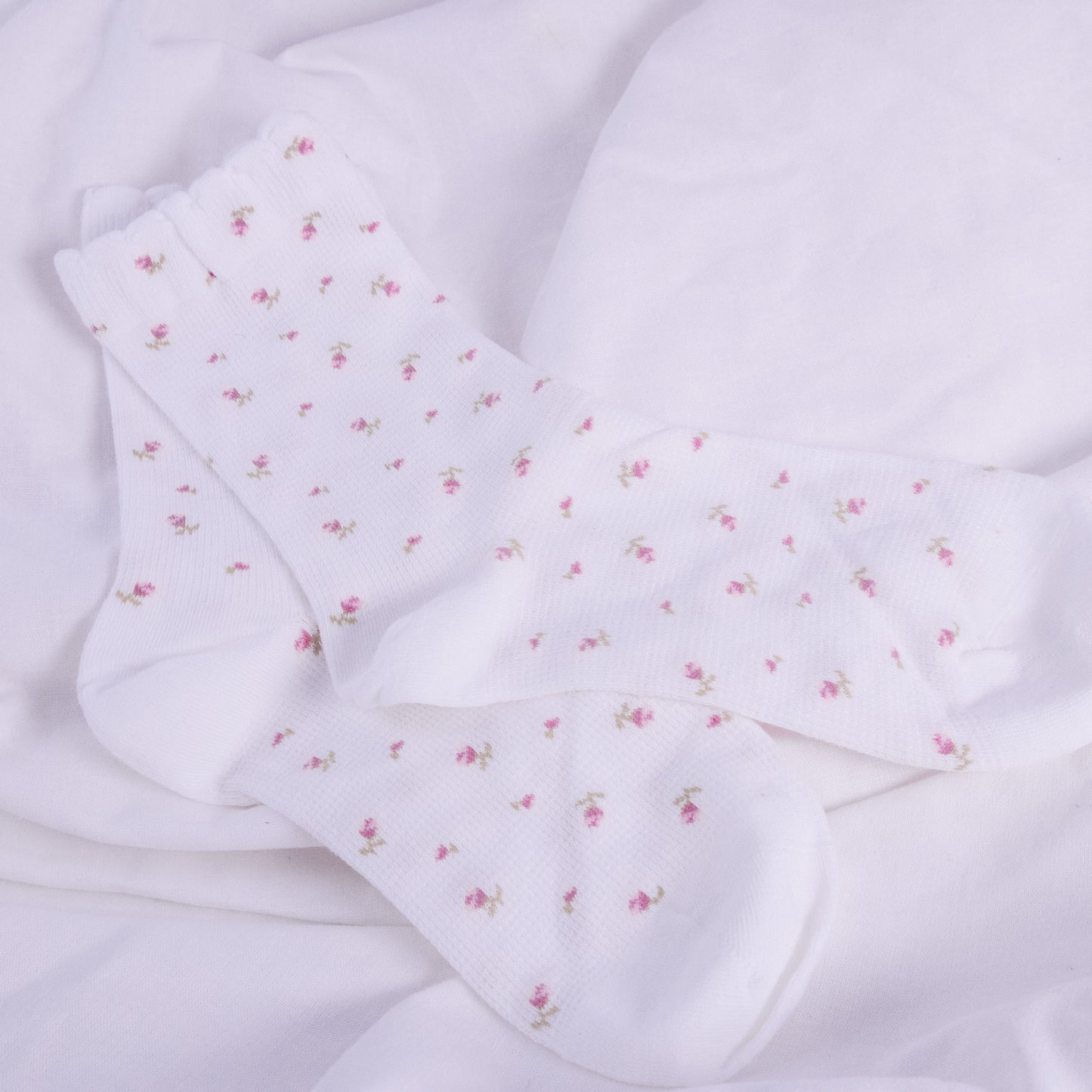 Rosy Floral Socks