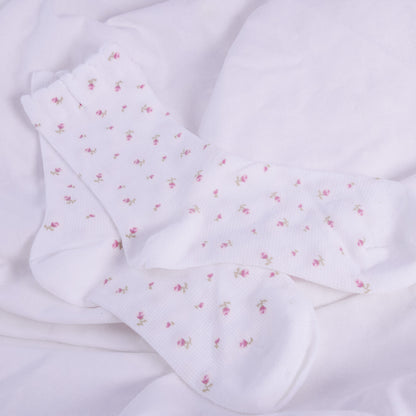 Rosy Floral Socks
