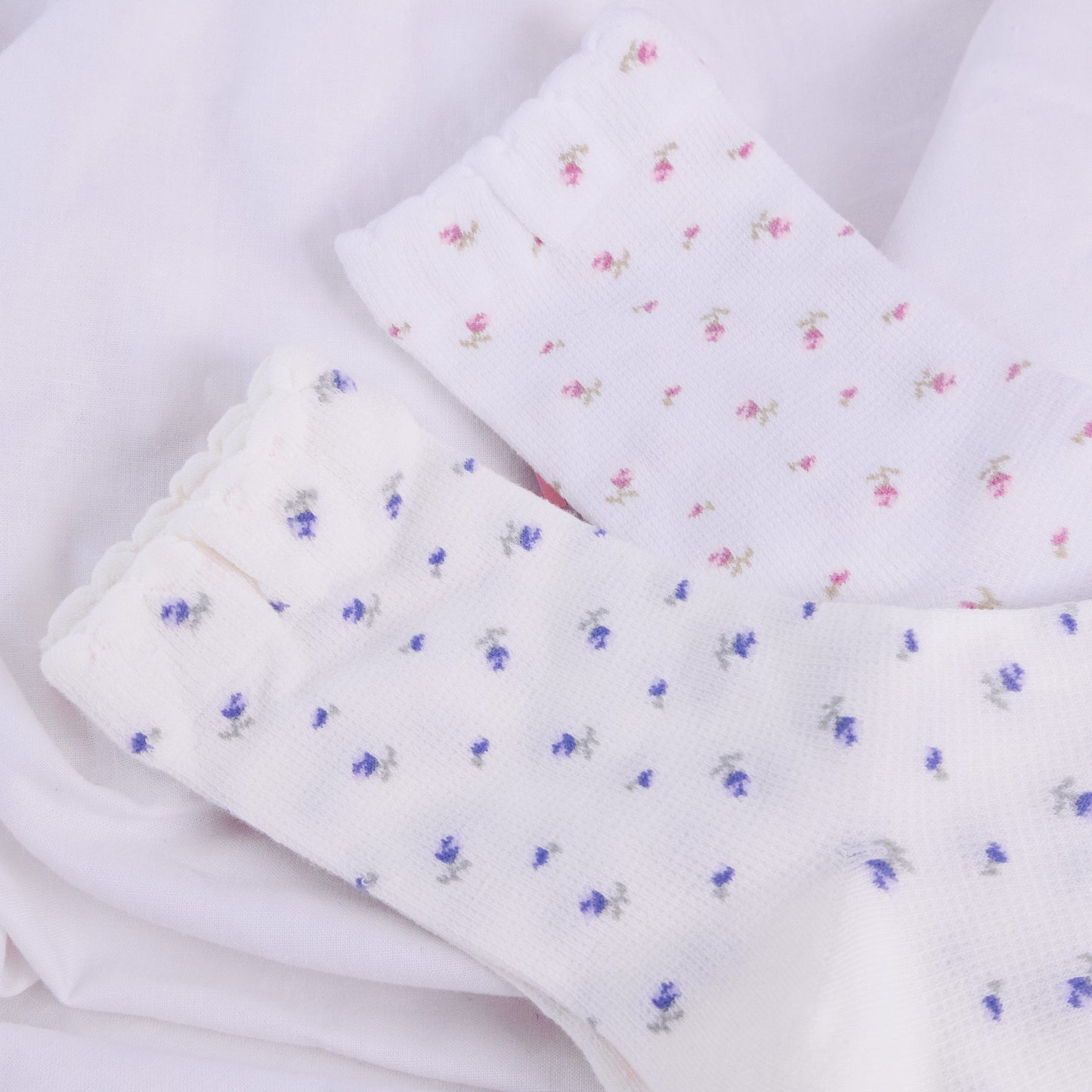 Rosy Floral Socks